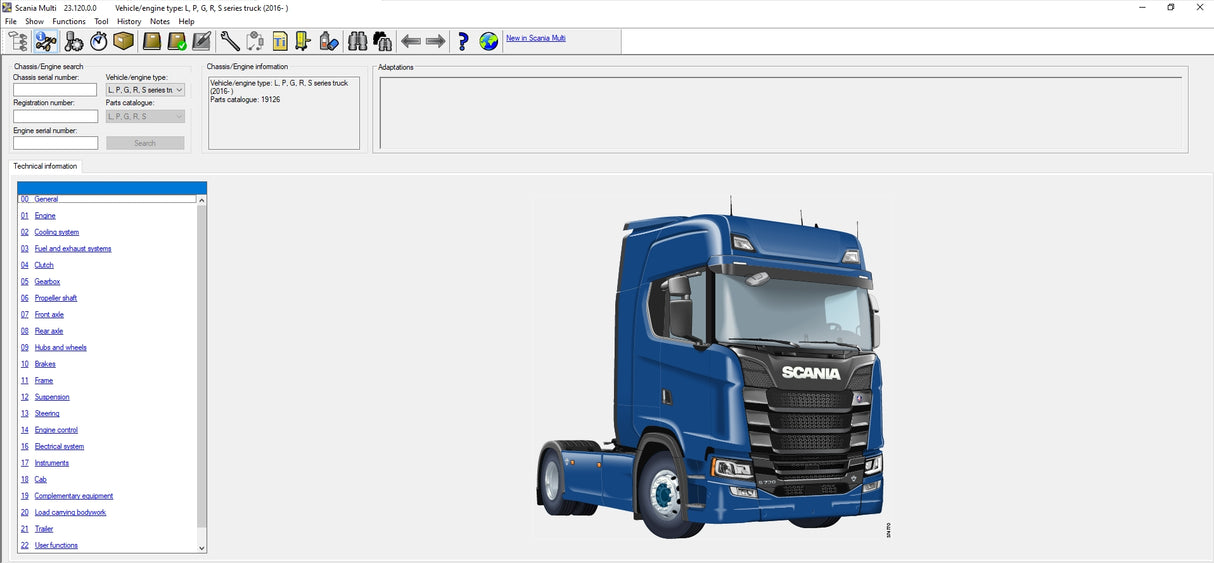Scania Multi 2025 (1.2025) Spare Parts & Manuals - Offline