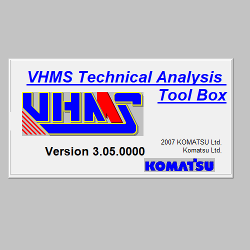 Komatsu VHMS Technical Analysis Tool Box 3.05