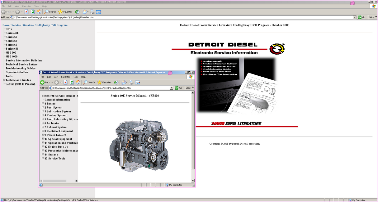 Detroit Diesel Power Service Literature On-Highway