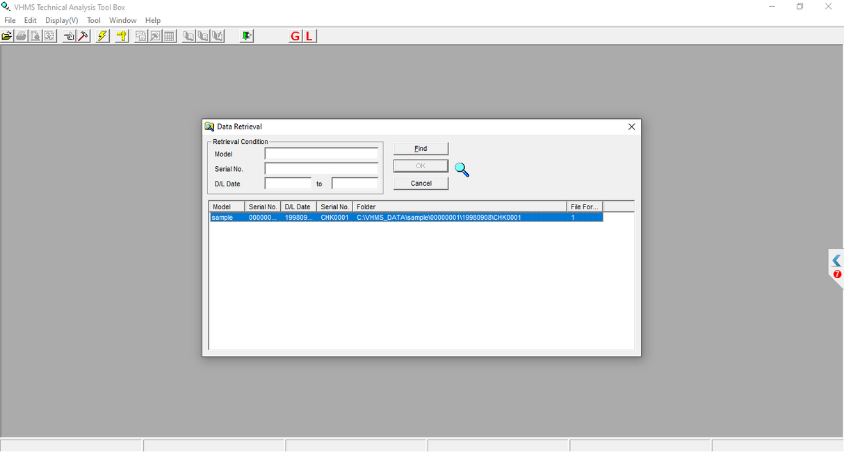 Komatsu VHMS Technical Analysis Tool Box 3.05