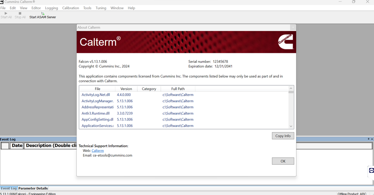 Cummins Calterm 5.16 (Engineering level) - 2024