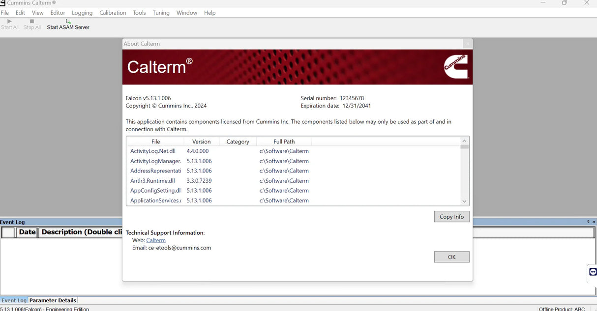 Cummins Calterm 5.16 (Engineering level) - 2024