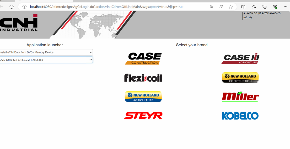 eTimGo AGCE 4_2025 for CNH EST all brands OFFLINE