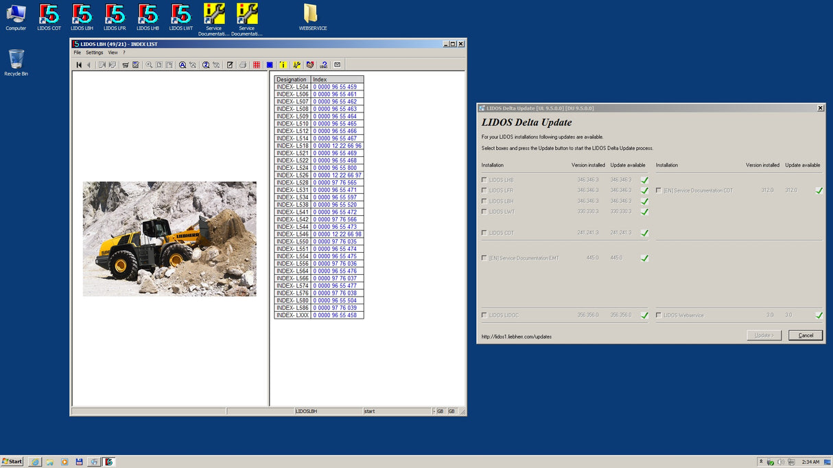 Liebherr Lidos Offline 12_2021 Parts and Service Manuals