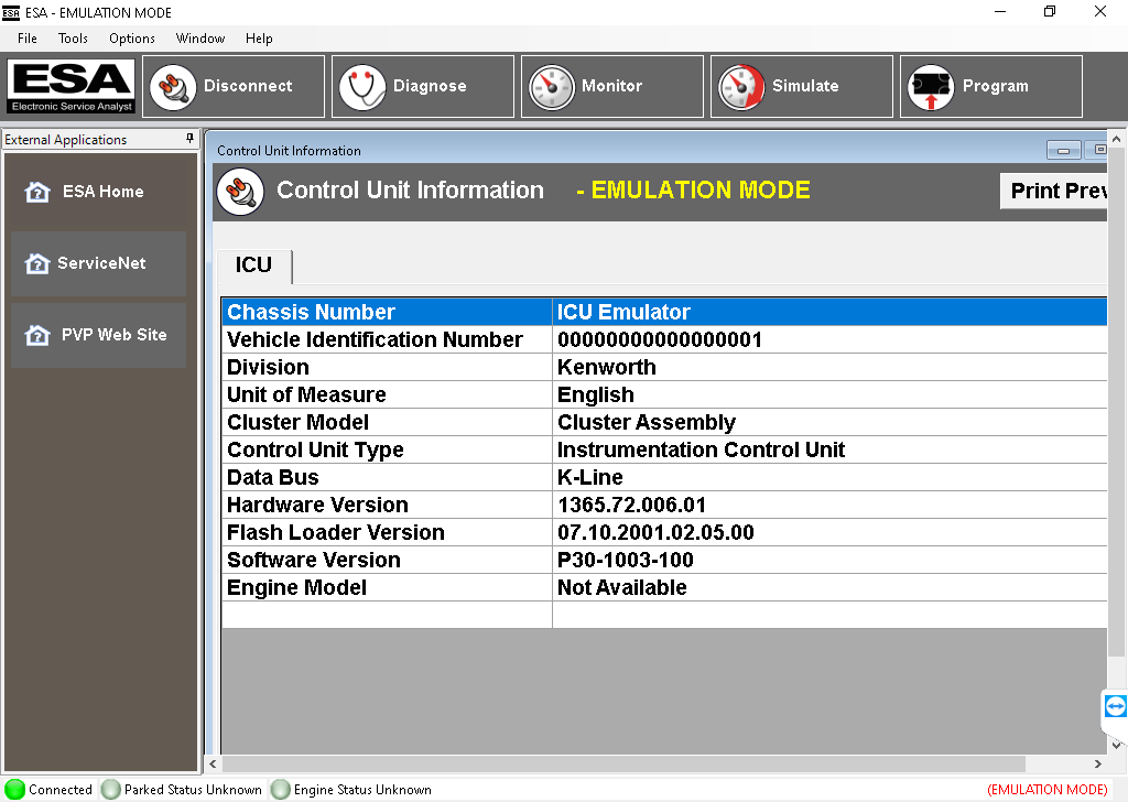 Paccar ESA 5.7.0 ( Kenworth & Peterbilt ) + SW Programming Files 2025