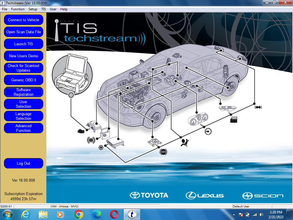 Toyota Techstream V18 (02.2023) 4000 Days Activation