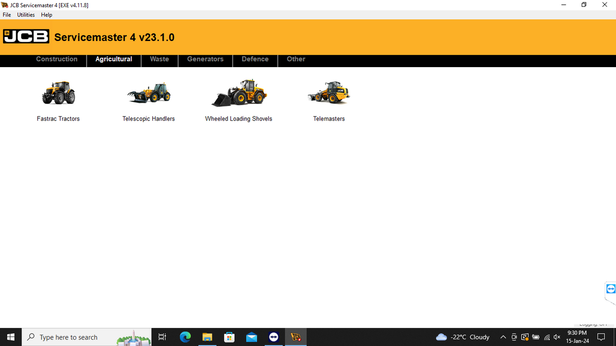 JCB ServiceMaster + SECURITY UNLOCK KG β software interface screenshot 5