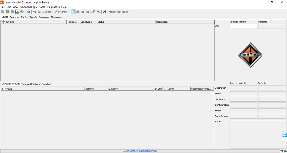INTERNATIONAL Diamond Logic Builder Diagnostic Software (DLB)