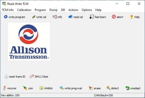 ALLISON TCM REFLASH 6.3 2019.12