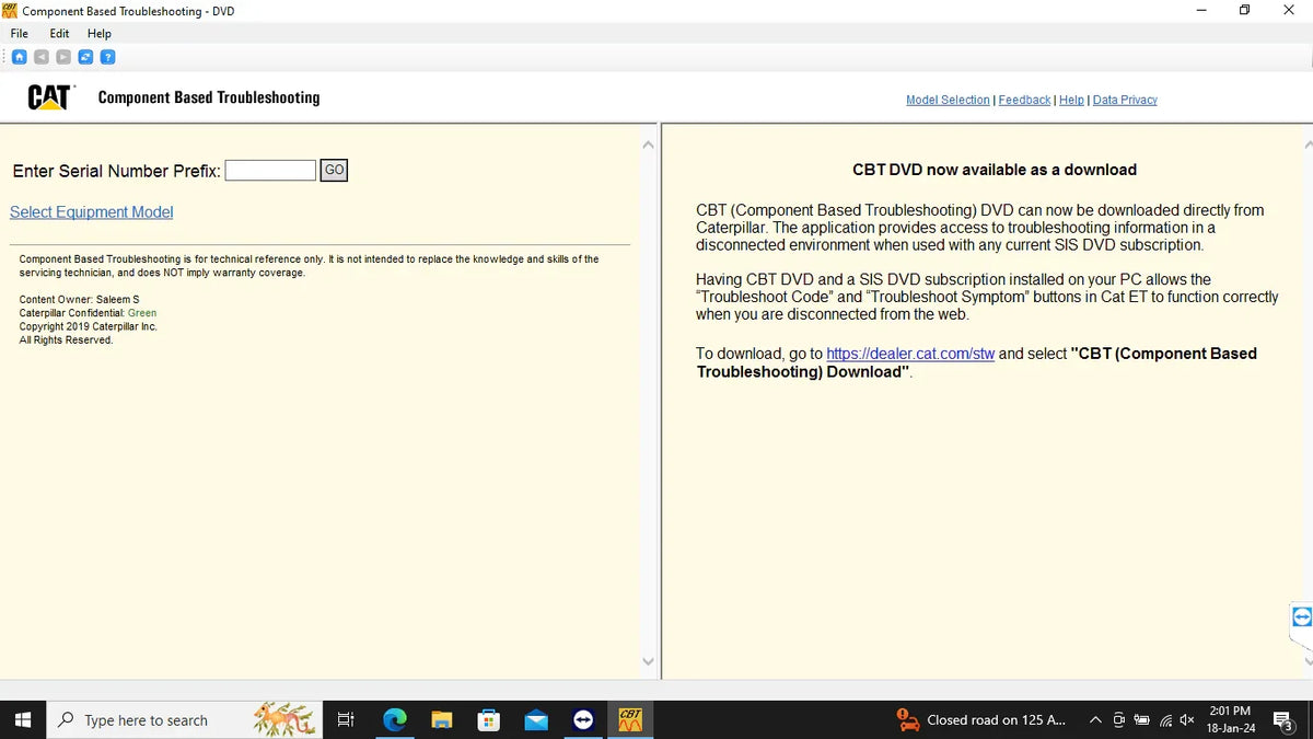 CAT SIS 2021 Offline — software interface screenshot 5