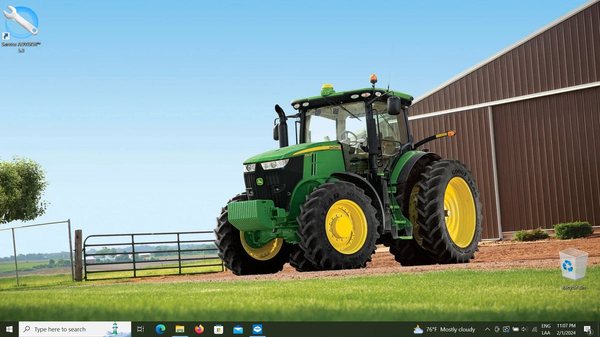 John Deere Service Advisor 5.4.84 — software interface screenshot 6