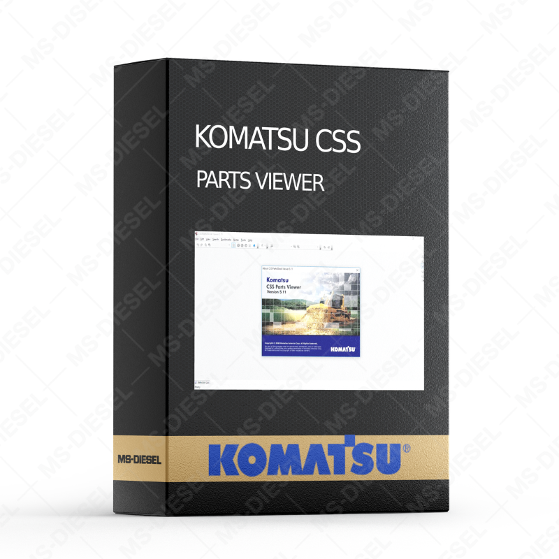 KOMATSU SPARE PARTS CATALOG 05.2022 — software overview