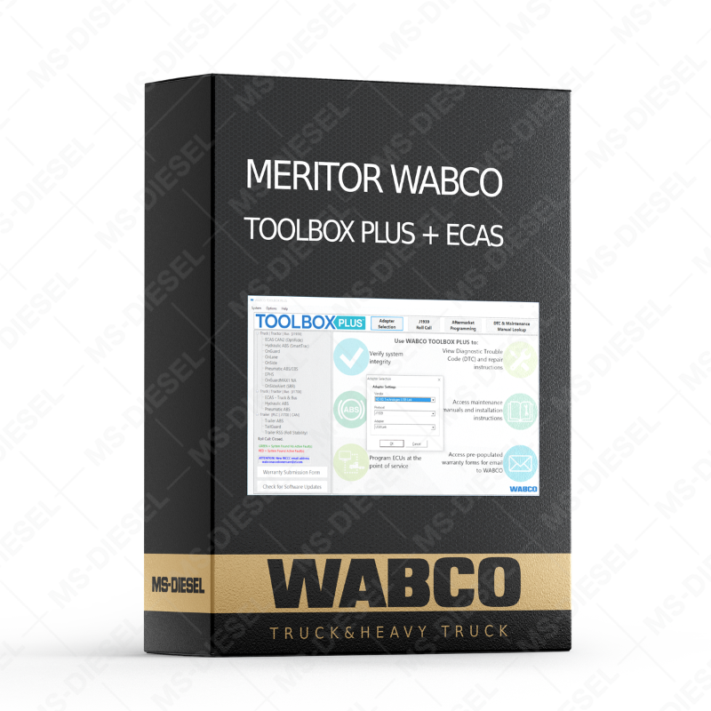 WABCO TOOLBOX PLUS 14.8 ABS EBS and ECAS diagnostic software