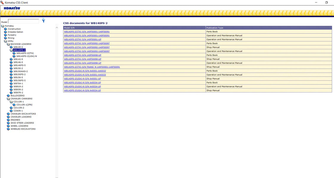 Komatsu CSS 2024.06 + 2018 Service Manuals — All Regions