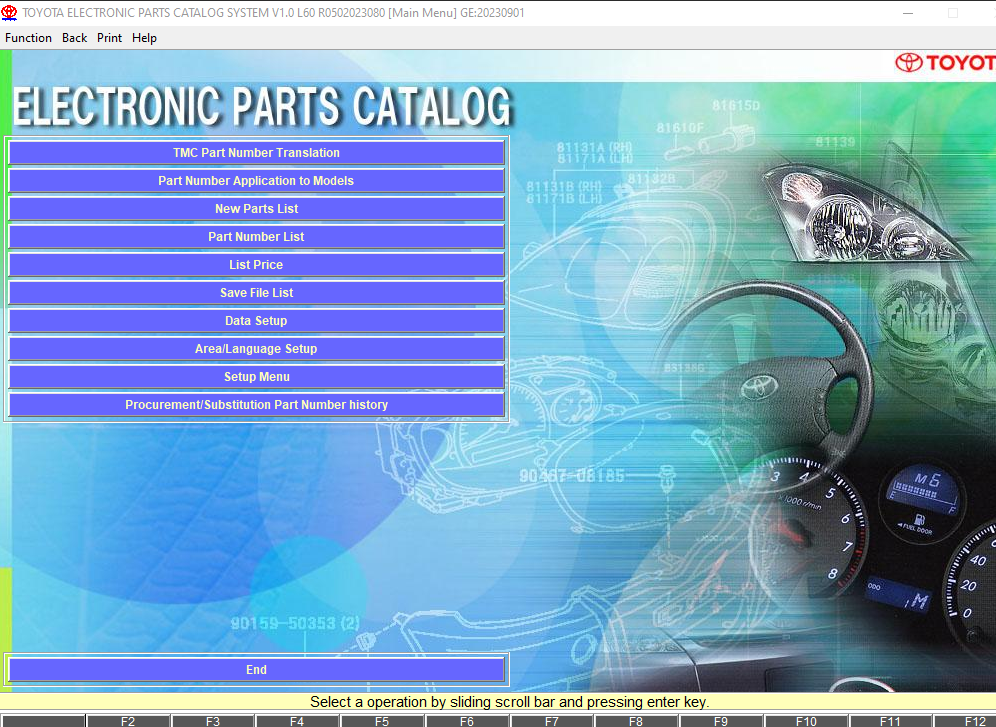 Toyota & Lexus EPC 01.2025 ALL REGIONS Spare Parts Catalog