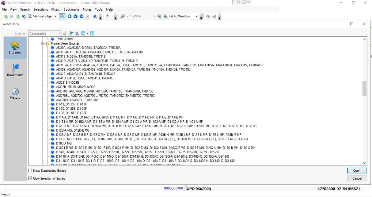 Volvo Penta 2025 Offline EPC Electronic Parts Catalog