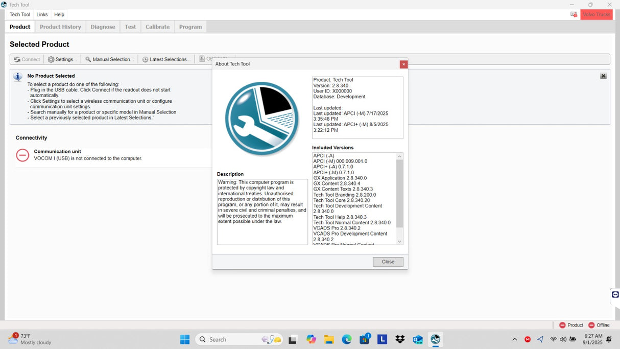 Volvo & Mack Premium Tech Tool 2.8.340 Development APCI Updated 2025 + Devtool Professional