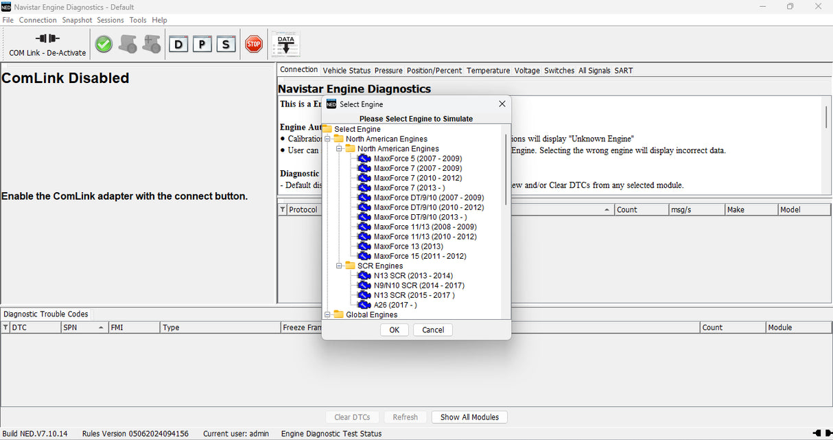 Navistar Engine Diagnostics (NED) 2025