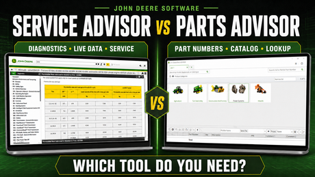 John Deere Service Advisor vs Parts Advisor software comparison