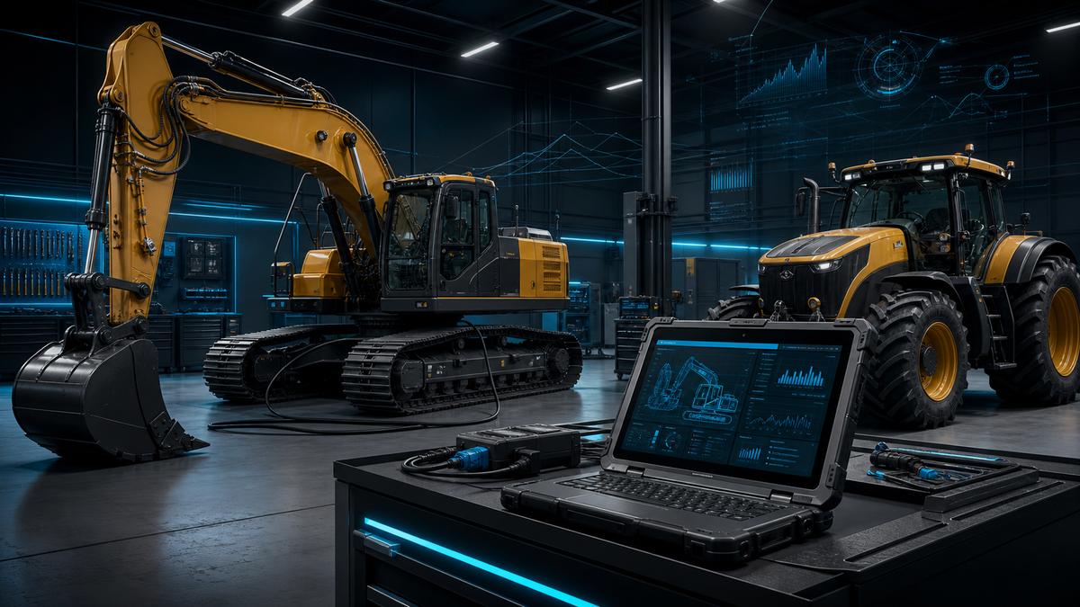 Caterpillar equipment diagnostic software and service laptop