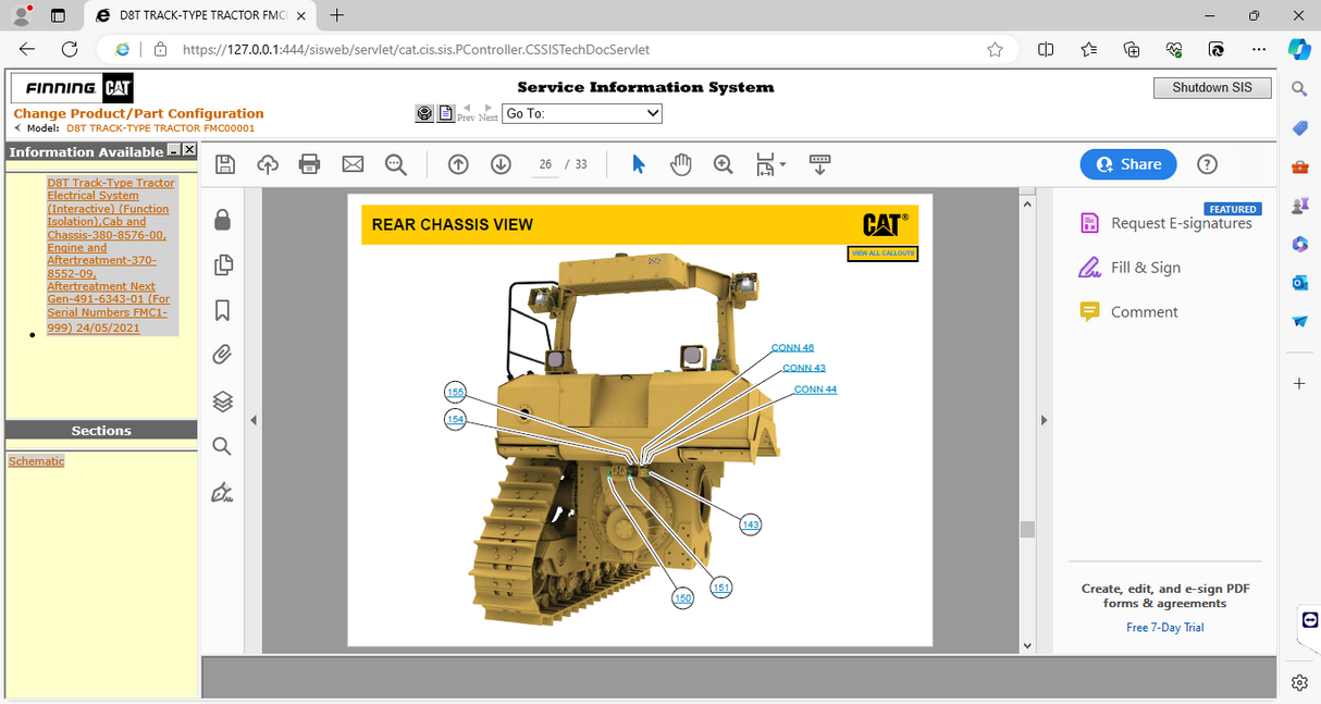 CATERPILLAR SIS [10.2021] + CBT + SERVICE REPORT