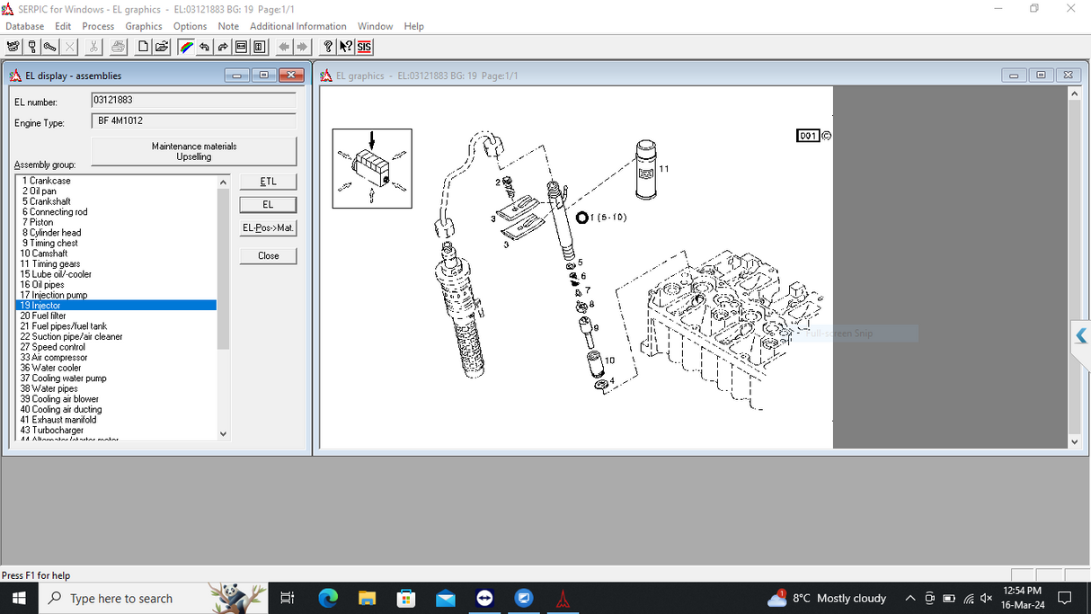 DEUTZ SERPIC PARTS 2012