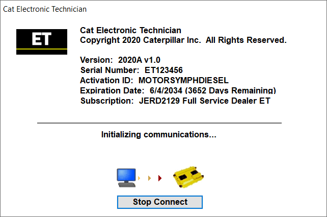 CAT ET2020A Full Service Dealer (With Factory Password & WinFLASH)