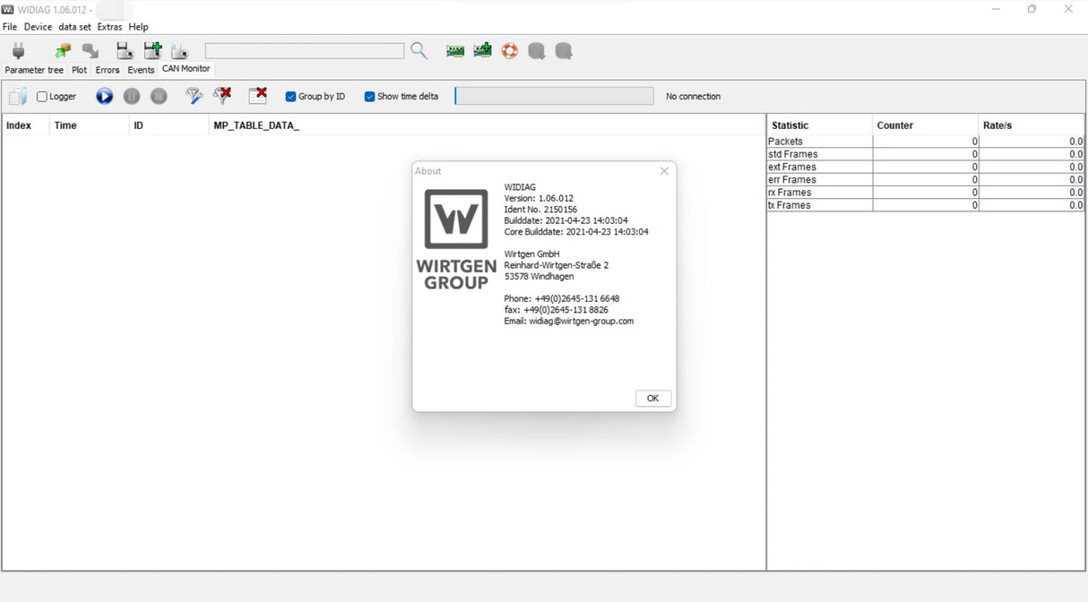 Wirtgen WIDIAG Diagnostic Tool