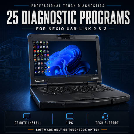 25 truck diagnostic programs for NEXIQ USB-Link 2 and 3