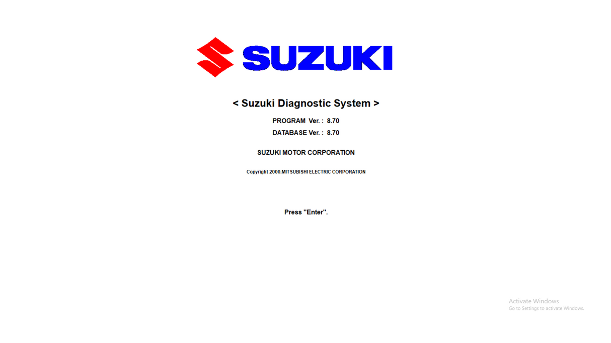 Suzuki SDS Marine Outboard Diagnostic 8.7