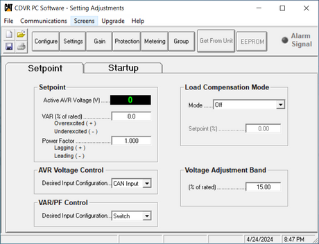 Caterpillar Digital Voltage Regulator (CDVR)