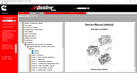 Cummins Quickserve Engines ( Parts & Manuals )