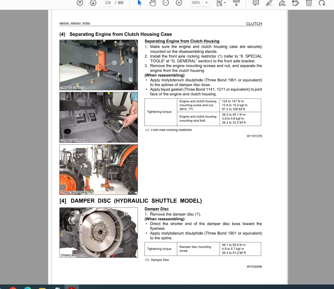 KUBOTA AGRICULTURAL MACHINE WORKSHOP MANUAL 46.7 GB