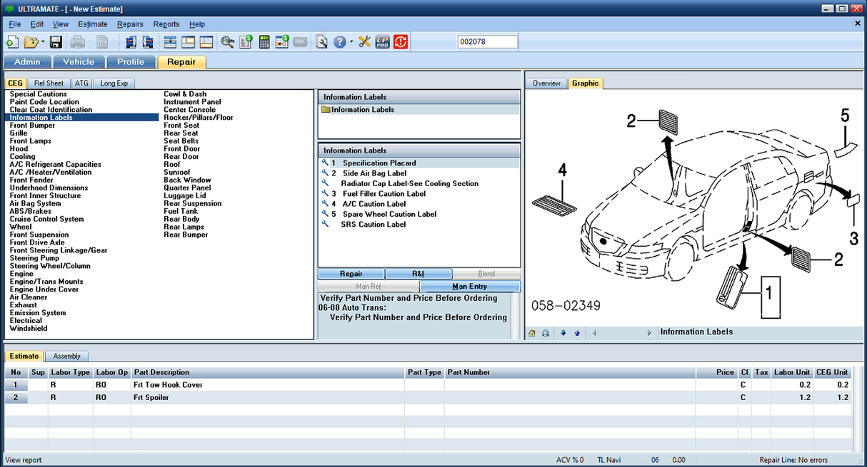 Mitchell UltraMate Estimating