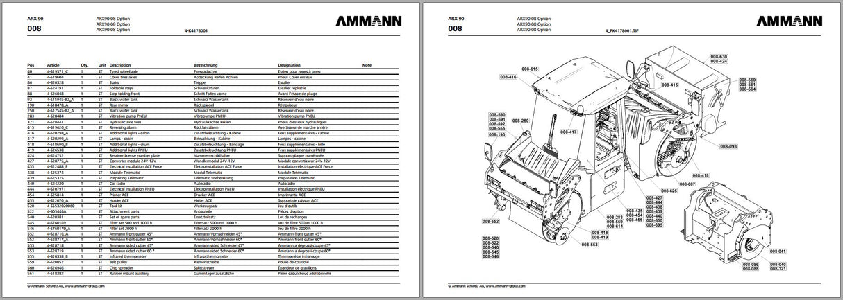 Ammann Heavy Compactor 29.5 GB PDF Collection Parts Operation Workshop Manual