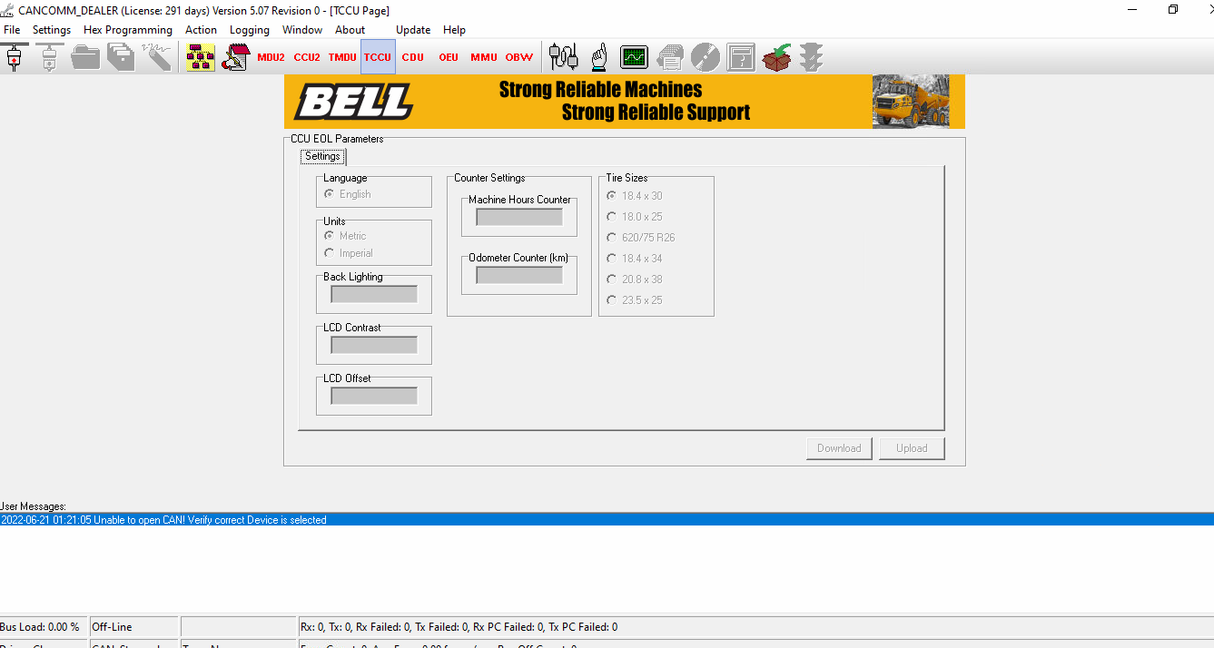 BELL CANCOMM 5.07 [DIAGNOSTIC SOFTWARE]