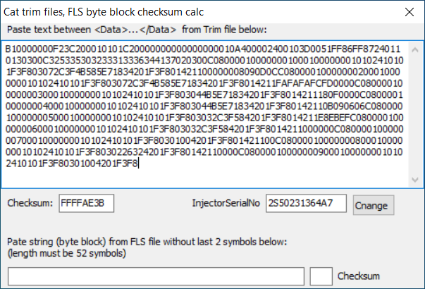 CATERPILLAR CHECKSUM CALCULATOR