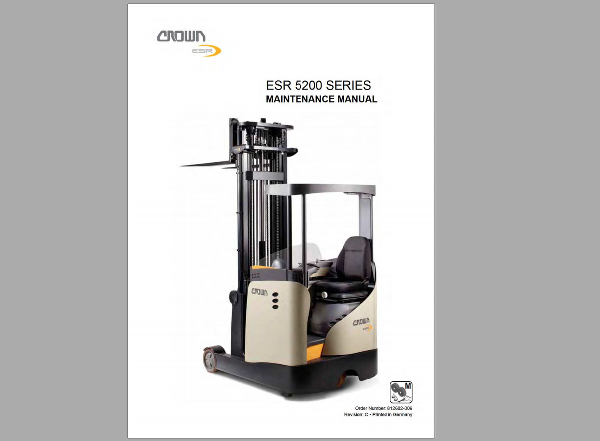 CROWN Forklift Truck Service Manuals Operation & Maintenance & Parts Manual Update 2023 PDF 12.82 GB