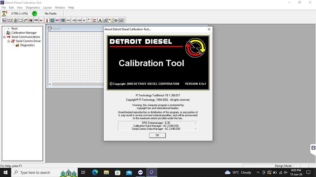 DETROIT DIESEL CALIBRATION TOOL DDCT 4.5C1 + METAFILES + CALIBRATIONS