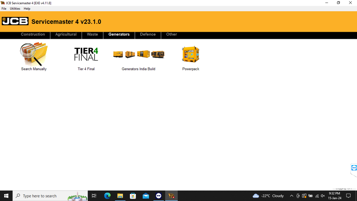 JCB Diagnostic Software Service Master 4 v23.1.0 (2023)