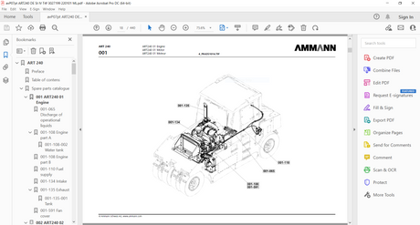 Ammann Heavy Compactor 5.08 GB PDF Spare Parts Catalog