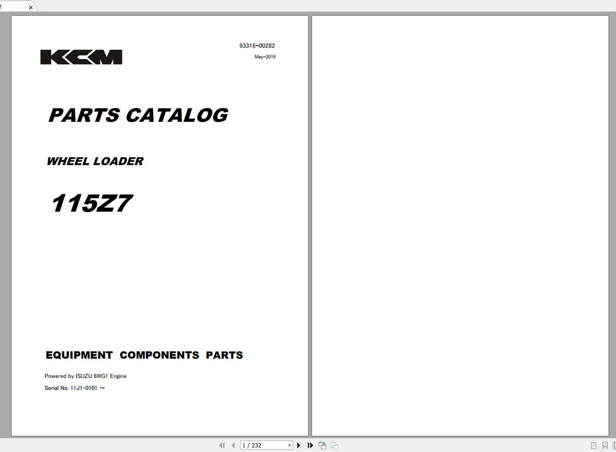 Kawasaki Wheel Loader Service & Part Manual and Circuit Diagram 2020 PDF DVD