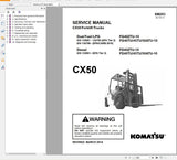 Komatsu Forklift 11.6 GB PDF Updated 2022 All Model Shop Manuals, Service Manual DVD