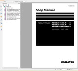 Komatsu Forklift 11.6 GB PDF Updated 2022 All Model Shop Manuals, Service Manual DVD