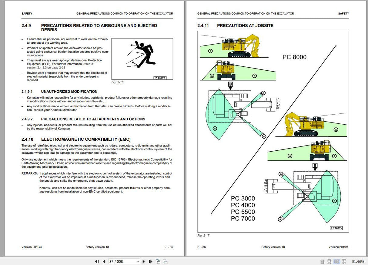 Komatsu Mining Excavator 2.59 GB PDF Updated 2022 Shop Manuals, Operator & Maintenance Manual