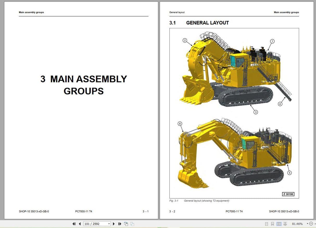 Komatsu Mining Excavator 2.59 GB PDF Updated 2022 Shop Manuals, Operator & Maintenance Manual