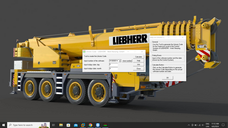 Liebherr Liccon 1 and 2 Day Code Calculator for Service Level 1 – 2