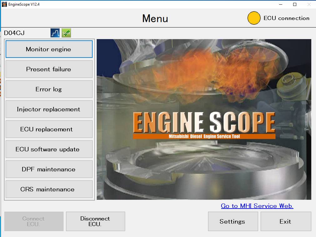 Mitsubishi Diesel Engine EngineScope V12.4.2 Service Tool