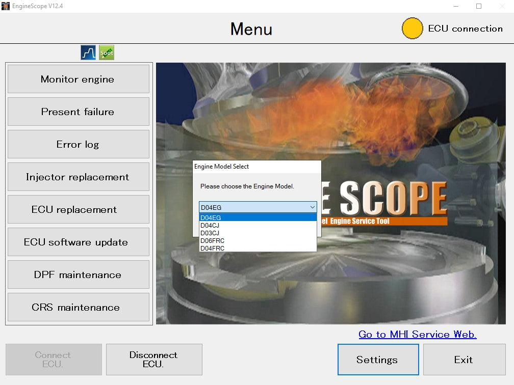 Mitsubishi Diesel Engine EngineScope V12.4.2 Service Tool