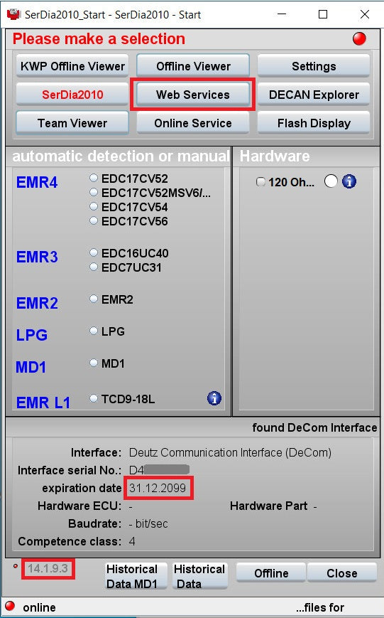 Deutz SerDia2010 14.1.9.3 USB Dongle